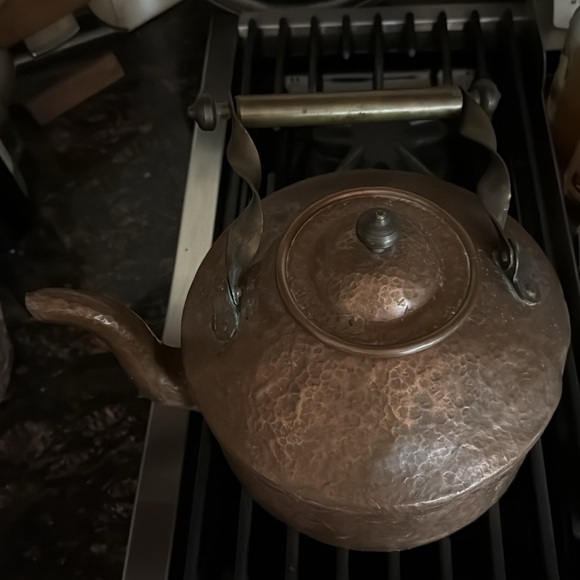 Antique Vintage Copper Kettle - Picture 3 of 12